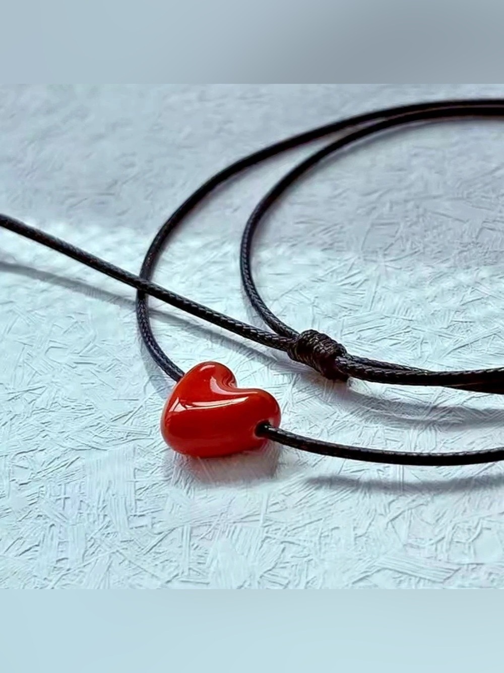 Red Heart Pendant Necklace